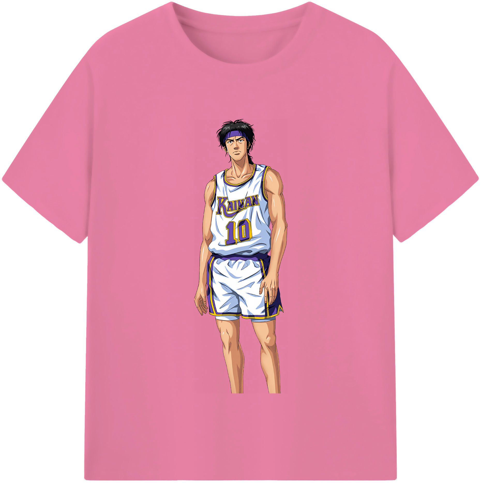 SLAM DUNK／スラムダンク 綿100％半袖Tシャツ（フロントプリント）